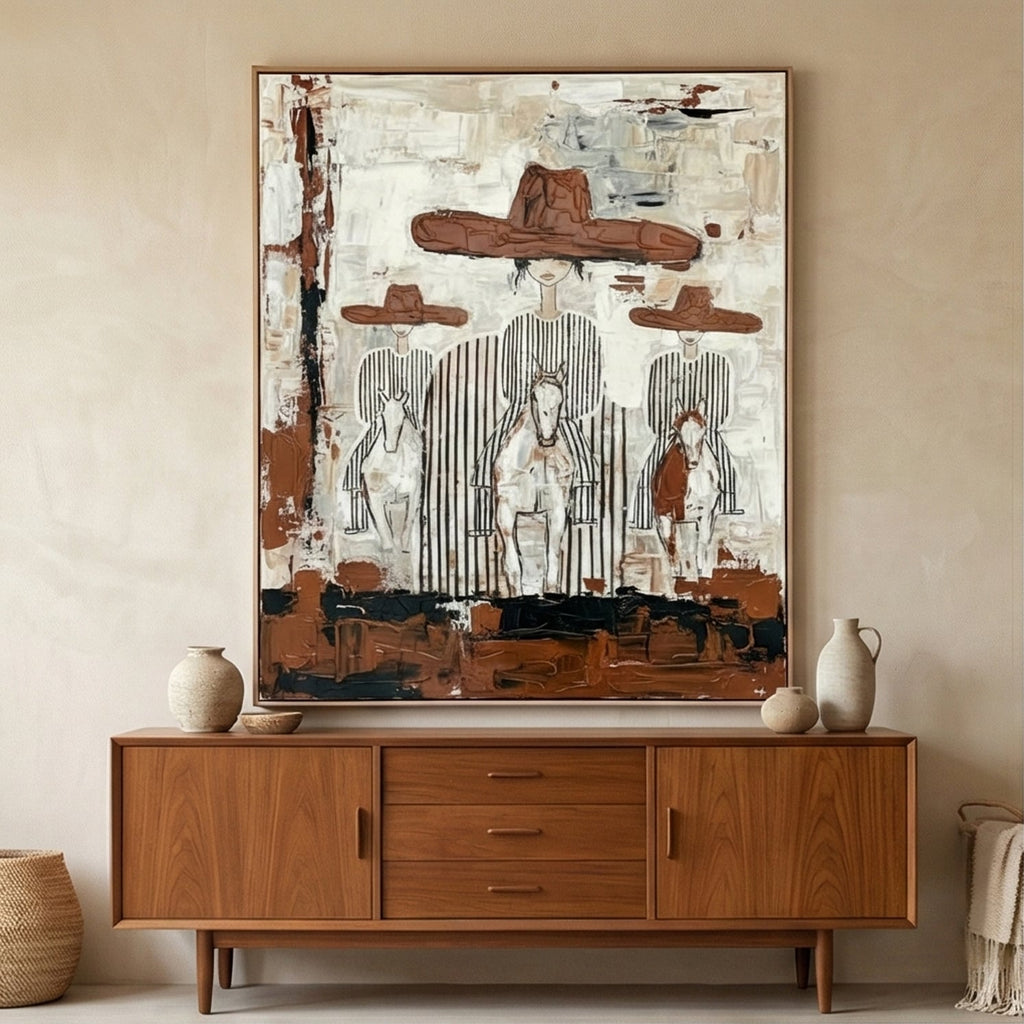 Nomad - Western Cowboy Plaster Wall Art Parge Art