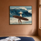 Outrider - Surfer Ocean Canvas Wall Art