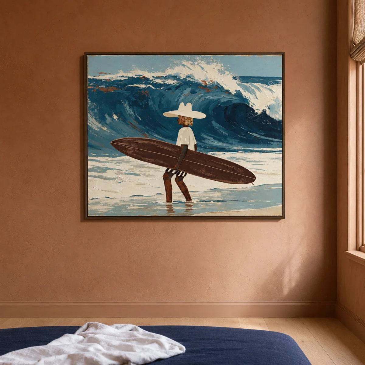 Outrider - Surfer Ocean Canvas Wall Art