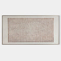 Lattice Wabi-Sabi textured wall art by Parge Art featuring geometric plaster grid design with minimalist Japandi aesthetics