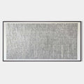 Lattice Wabi-Sabi minimalist plaster textured wall art showcasing clean architectural linear patterns by Parge Art.