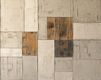 Blocks - Wabi-Sabi Horizontal Geometric Wall Art