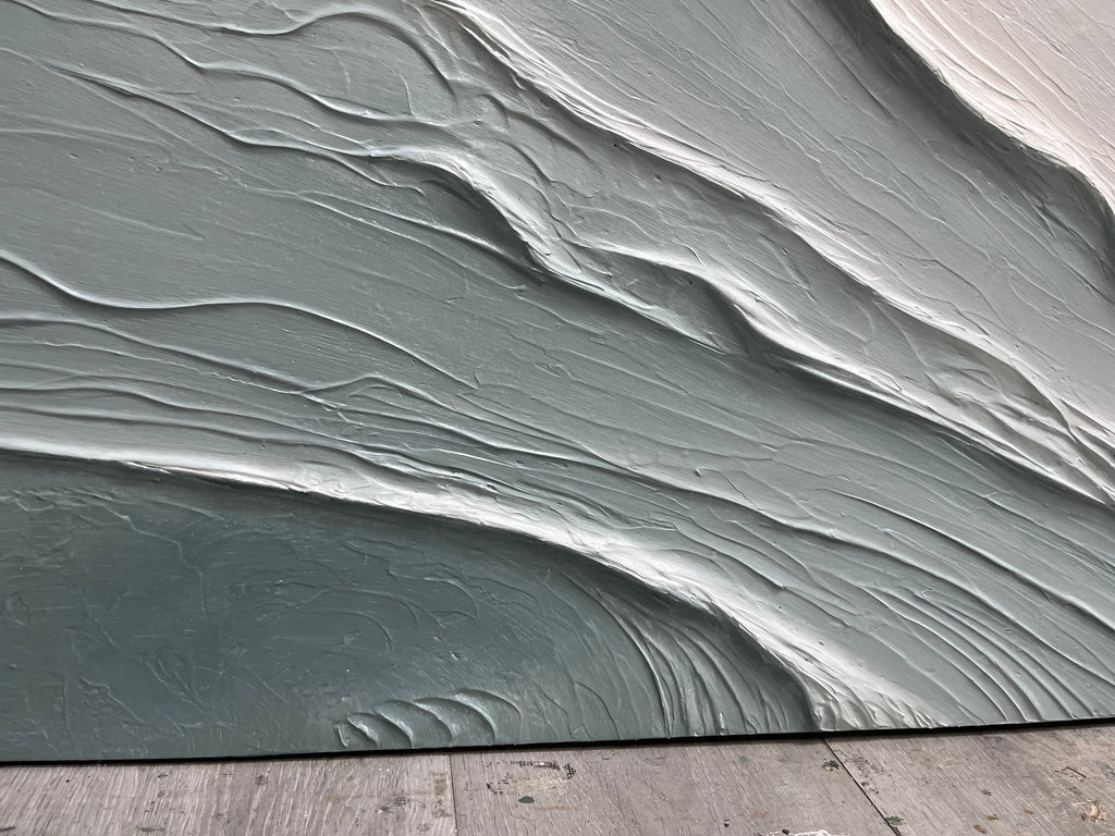 Ebb - Wabi-Sabi Textured Horizontal Wall Art