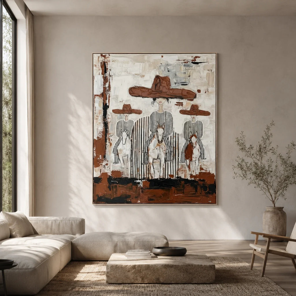 Nomad - Western Cowboy Plaster Wall Art Parge Art
