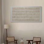 Contemporary gallery wall showcasing Strata Wabi-Sabi textured wall art in elegant minimalist home decor setting