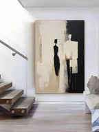 Noir - Abstract Portrait Wall Art