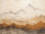 Summit - Wabi-Sabi Mountain Textured Wall Art