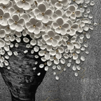 Blossom - Textured Floral Wall Art Parge Art