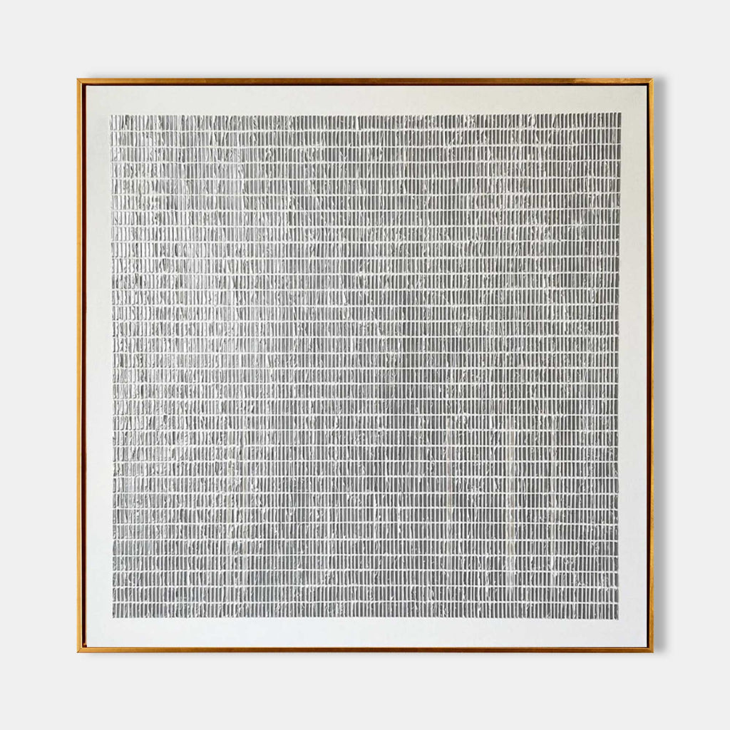 grid wabi sabi textured wall art minimalist canvas painting by parge art