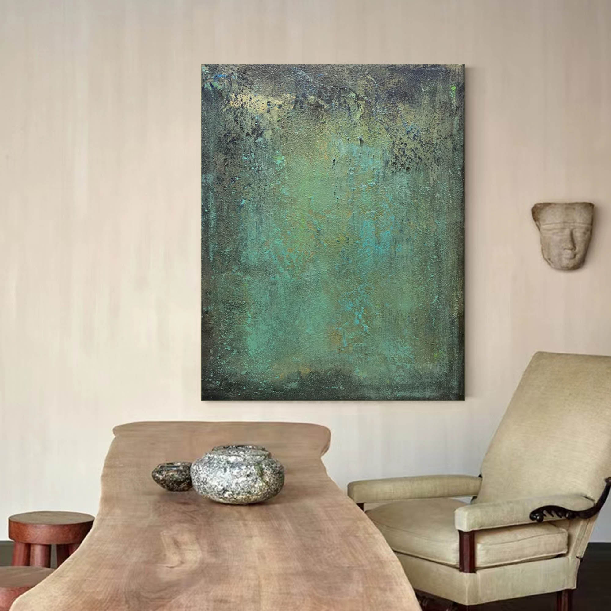 Verdant - Wabi-Sabi Textured Wall Art Parge Art