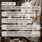 Parge Art offers free shipping, 90-day free returns & exchanges, and flexible custom art services.
