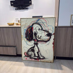 Dog pop wall art paintings suitable for hanging in children's rooms