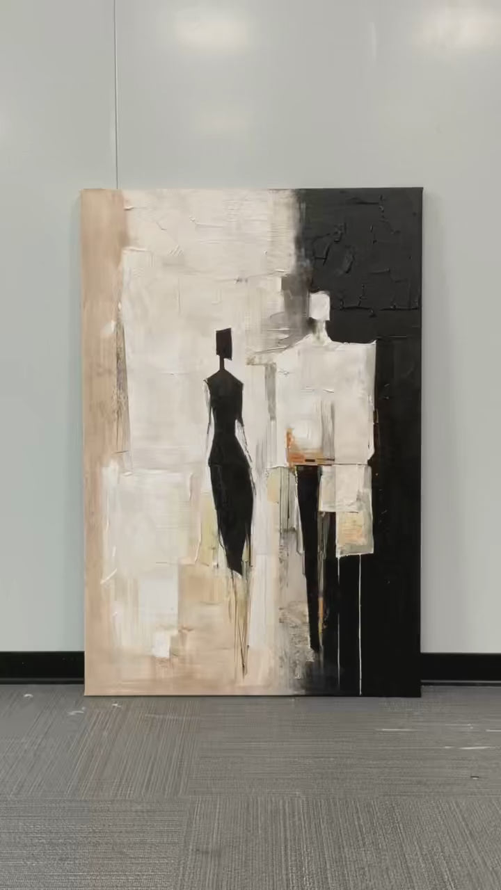 Noir - Abstract Portrait Wall Art